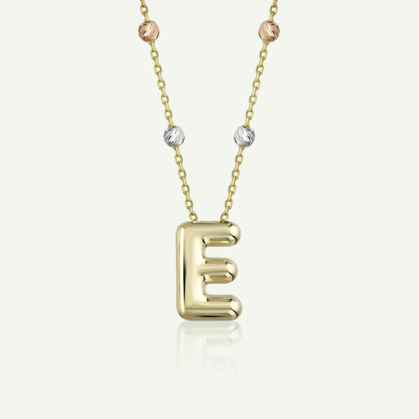 ‘E’ Initial Necklace