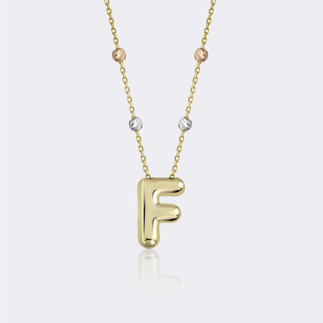 ‘F’ Initial Necklace
