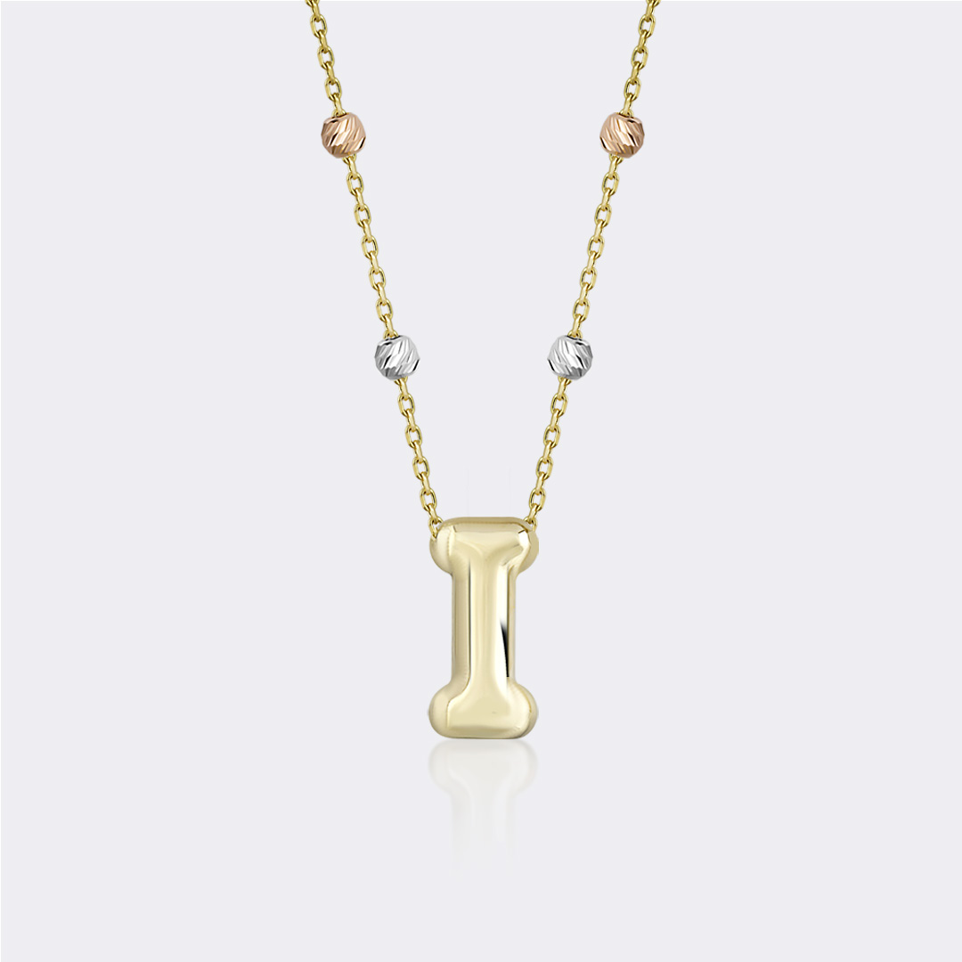 ‘I’ Initial Necklace