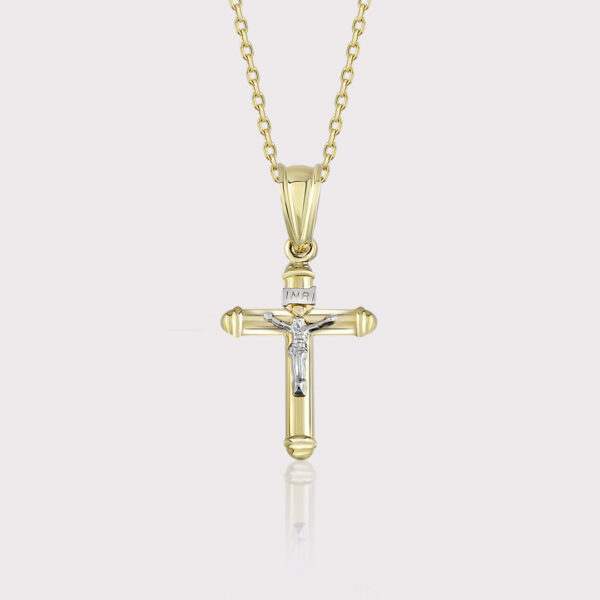 Rounded Crucifix Necklace